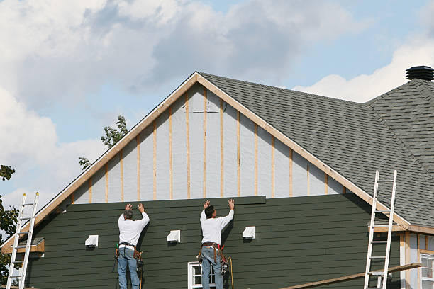 Professional Emergency Siding Repair technician working in Cleves, OH